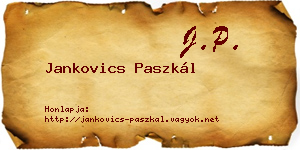 Jankovics Paszkál névjegykártya